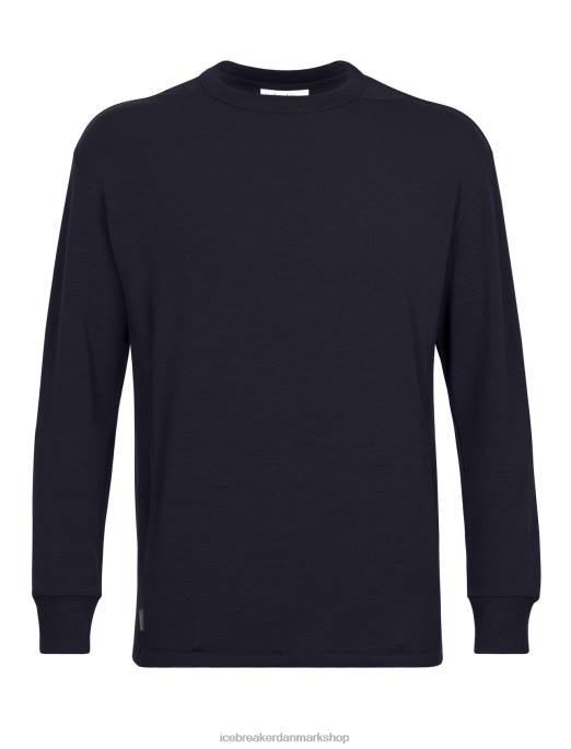 Icebreaker Mænd realfleece merino dalston langærmet sweatshirt B00X398 tøj midnatsflåde
