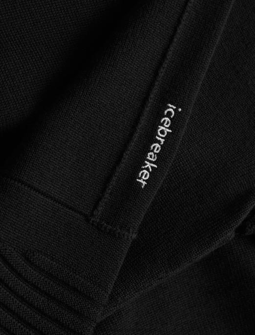 Icebreaker Mænd zoneknit merino langærmet halv lynlås B00X231 tøj sort