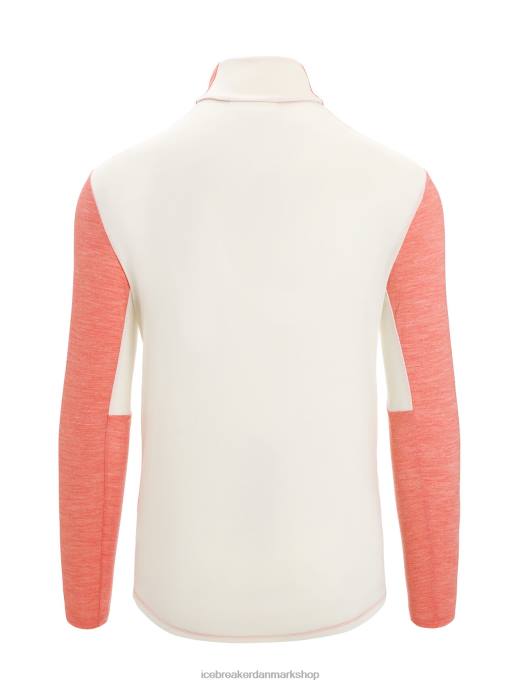 Icebreaker Mænd zoneknit merino langærmet lynlås top B00X230 tøj pulserende jordlyng/kridt