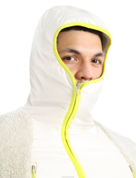 Icebreaker Mænd realfleece merino høj luv langærmet hætte med lynlås B00X415 tøj ecru lyng/sne