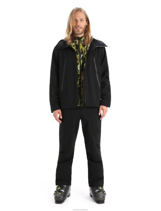 Icebreaker Mænd shell+ merino jakke med hætte B00X393 tøj sort