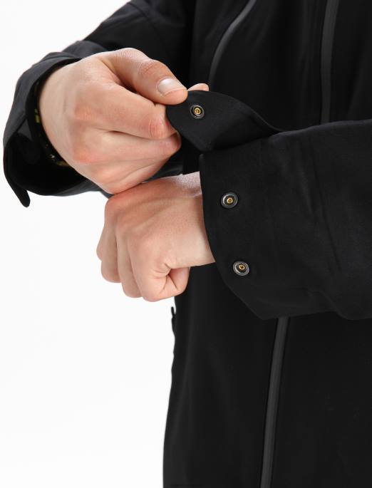 Icebreaker Mænd shell+ merino jakke med hætte B00X393 tøj sort