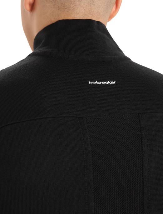 Icebreaker Mænd zoneknit merino isoleret vest B00X236 tøj sort