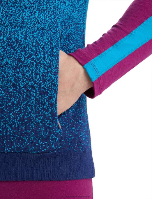 Icebreaker Mænd zoneknit merino isoleret vest i dybet B00X240 tøj geo blå/kongelig marine