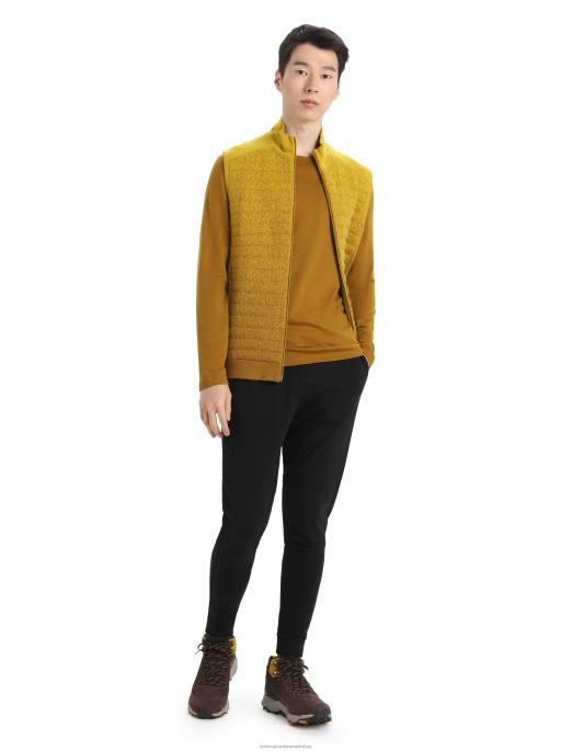 Icebreaker Mænd zoneknit merino isoleret vest i dybet B00X406 tøj nelliker/stum guld