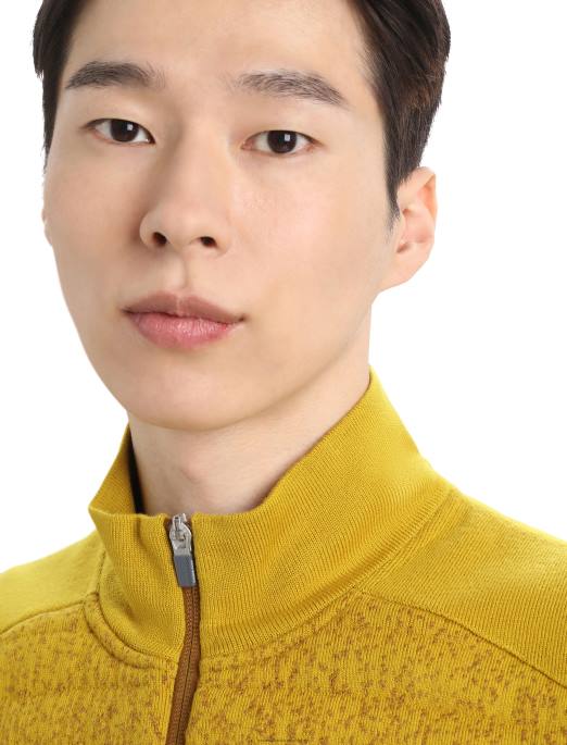 Icebreaker Mænd zoneknit merino isoleret vest i dybet B00X406 tøj nelliker/stum guld