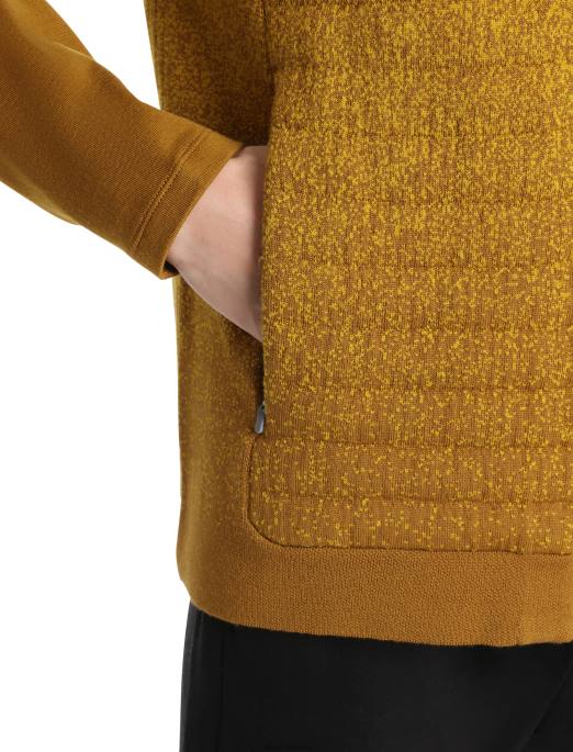 Icebreaker Mænd zoneknit merino isoleret vest i dybet B00X406 tøj nelliker/stum guld