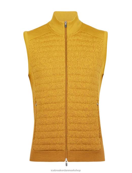 Icebreaker Mænd zoneknit merino isoleret vest i dybet B00X406 tøj nelliker/stum guld