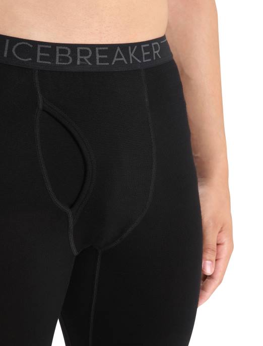 Icebreaker Mænd merino 260 tech termiske leggings med gylp B00X158 tøj sort
