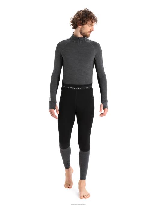Icebreaker Mænd merino 260 zoneknit merino termiske leggings B00X182 tøj sort/jet lyng