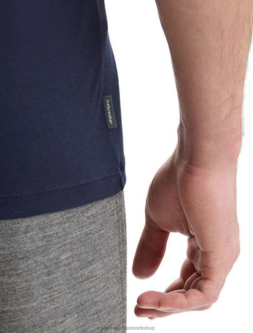 Icebreaker Mænd kortærmet tencel t-shirt i bomuld B00X78 tøj midnatsflåde