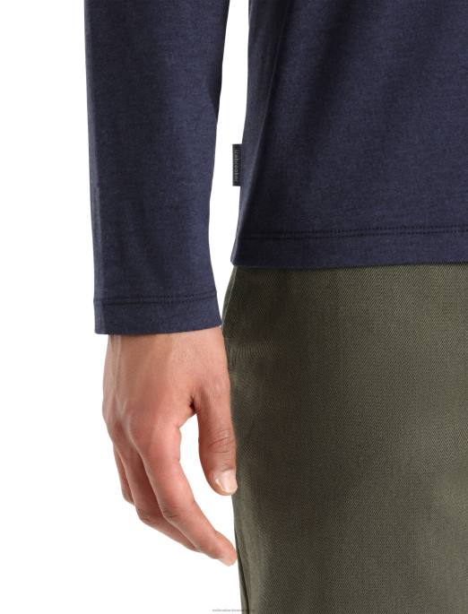 Icebreaker Mænd merino central classic langærmet t-shirt canopy camper B00X375 tøj midnatsflåde