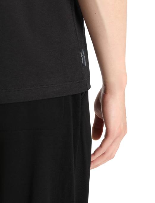 Icebreaker Mænd merino central klassisk kortærmet t-shirt B00X47 tøj sort