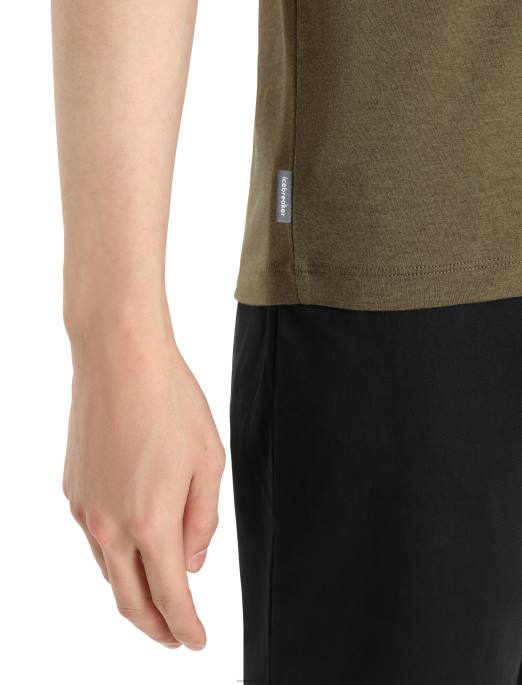 Icebreaker Mænd merino central klassisk kortærmet t-shirt B00X48 tøj loden