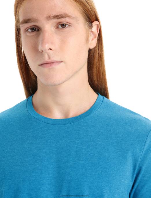 Icebreaker Mænd merino central klassisk kortærmet t-shirt B00X50 tøj geo blå