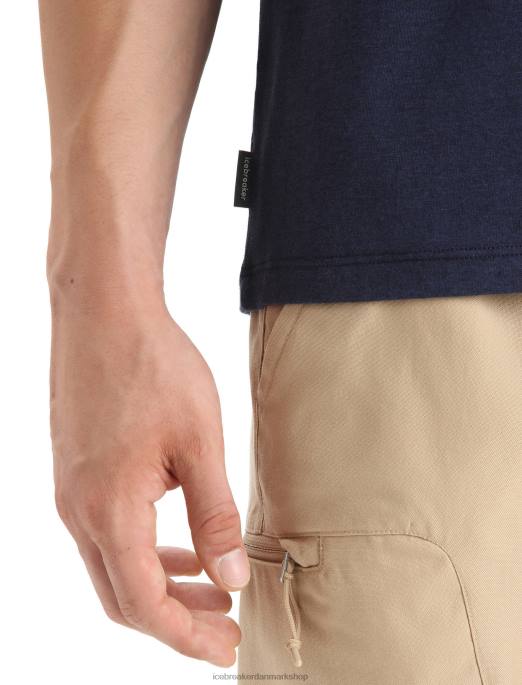 Icebreaker Mænd merino central klassisk kortærmet t-shirt historie B00X52 tøj midnatsflåde