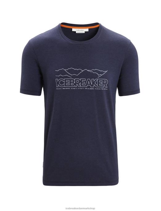 Icebreaker Mænd merino central klassisk kortærmet t-shirt historie B00X52 tøj midnatsflåde