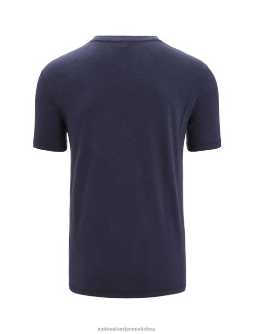 Icebreaker Mænd merino central klassisk kortærmet t-shirt historie B00X52 tøj midnatsflåde