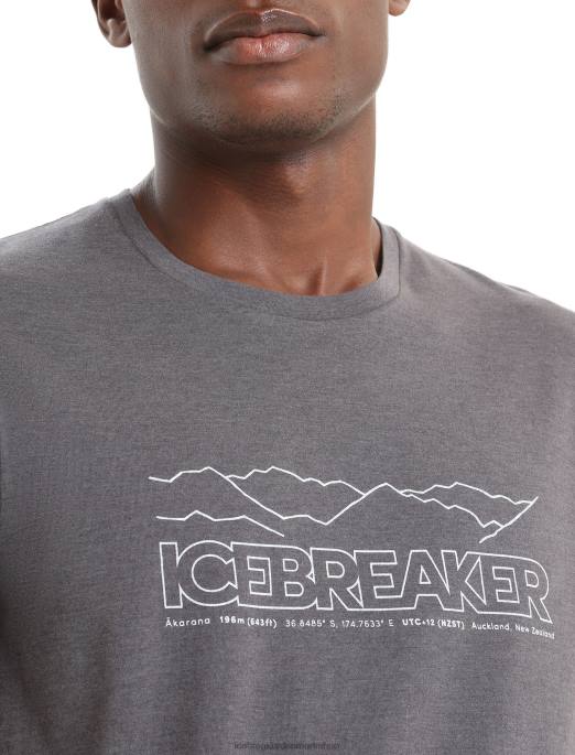 Icebreaker Mænd merino central klassisk kortærmet t-shirt historie B00X53 tøj Monsun