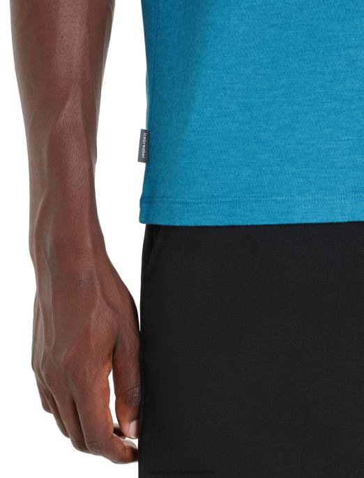 Icebreaker Mænd merino central klassisk kortærmet t-shirt odder pagaj B00X61 tøj geo blå