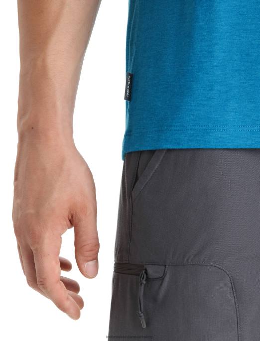 Icebreaker Mænd merino central klassisk kortærmet t-shirt st anton B00X34 tøj geo blå