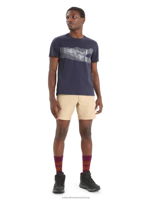 Icebreaker Mænd merino central klassisk kortærmet t-shirt st anton B00X35 tøj midnatsflåde