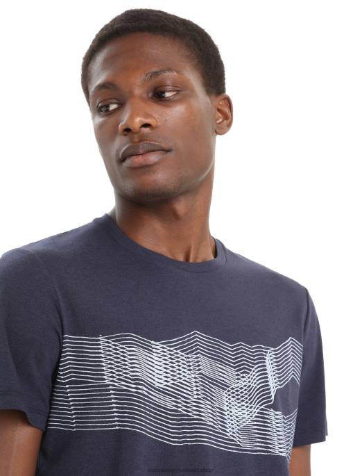 Icebreaker Mænd merino central klassisk kortærmet t-shirt st anton B00X35 tøj midnatsflåde