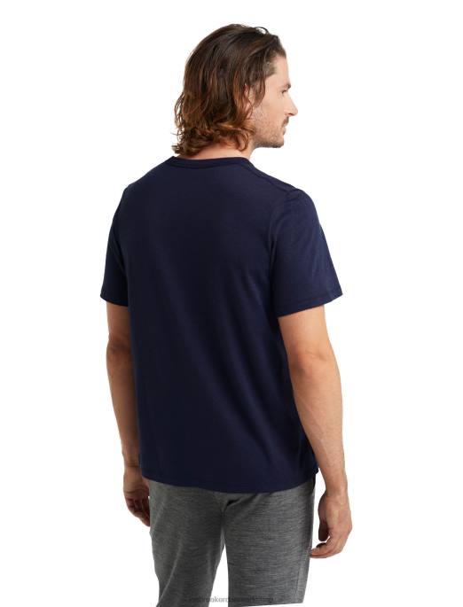 Icebreaker Mænd merino central kortærmet t-shirt B00X494 tøj midnatsflåde