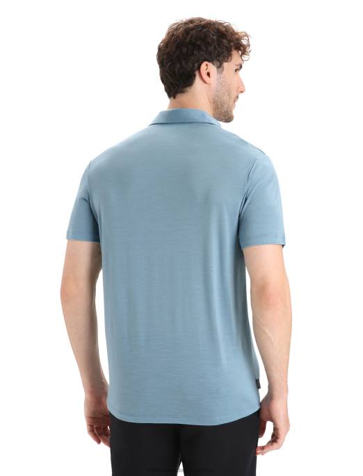 Icebreaker Mænd merino drayden kortærmet polo B00X11 tøj astral blå