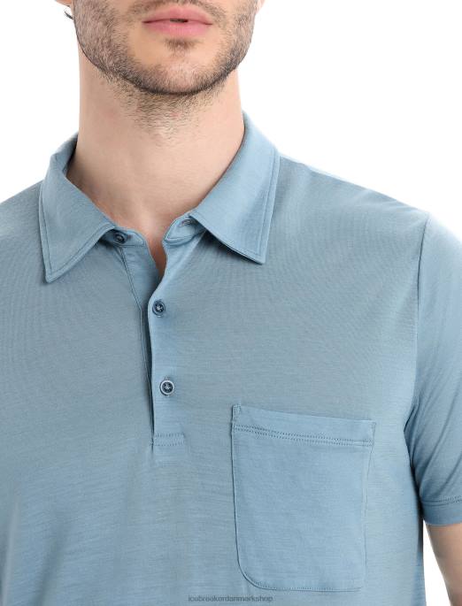 Icebreaker Mænd merino drayden kortærmet polo B00X11 tøj astral blå