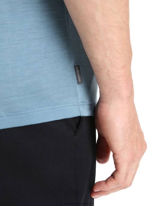 Icebreaker Mænd merino drayden kortærmet polo B00X11 tøj astral blå