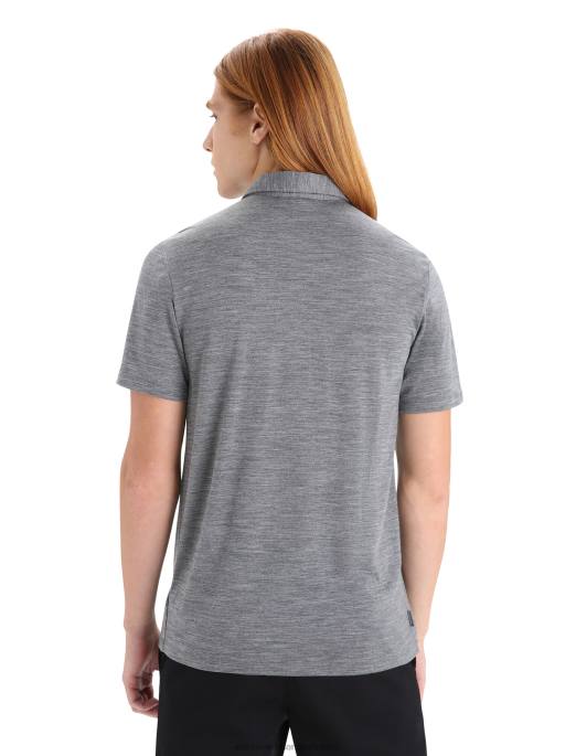 Icebreaker Mænd merino drayden kortærmet polo B00X12 tøj grusstenslyng