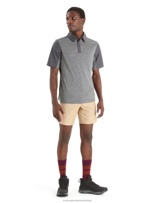 Icebreaker Mænd merino hike kortærmet top B00X87 tøj monsun/grynstenslyng