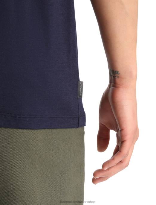 Icebreaker Mænd merino kornmagasin kortærmet lomme t-shirt B00X16 tøj midnatsflåde