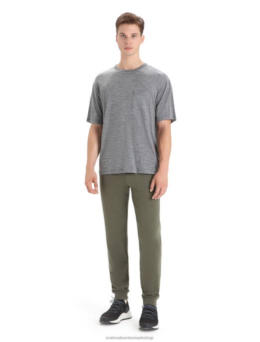 Icebreaker Mænd merino kornmagasin kortærmet lomme t-shirt B00X18 tøj grusstenslyng
