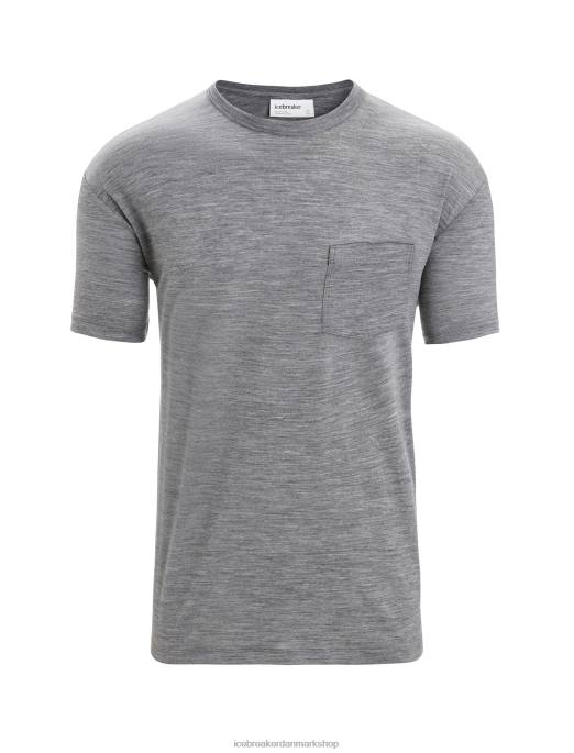 Icebreaker Mænd merino kornmagasin kortærmet lomme t-shirt B00X18 tøj grusstenslyng