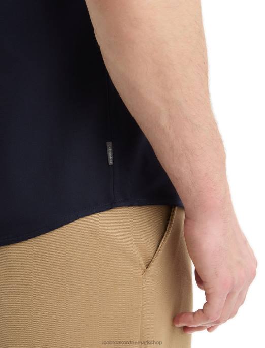 Icebreaker Mænd merino steveston kortærmet skjorte B00X10 tøj midnatsflåde