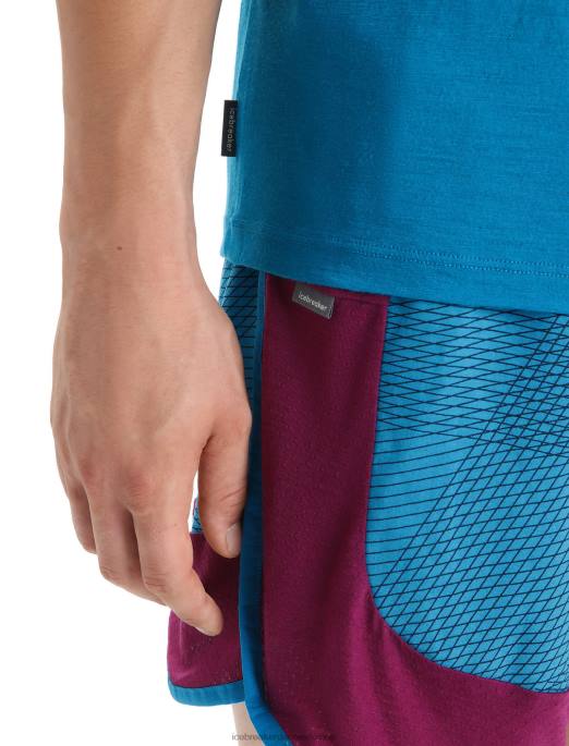 Icebreaker Mænd merino tech lite ii kortærmede t-shirt kadencebaner B00X57 tøj geo blå