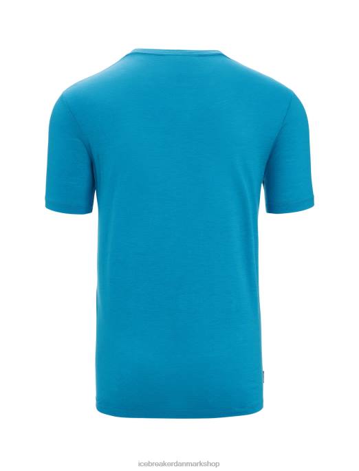 Icebreaker Mænd merino tech lite ii kortærmede t-shirt kadencebaner B00X57 tøj geo blå