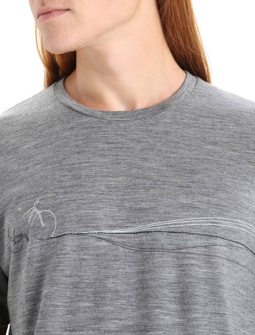 Icebreaker Mænd merino tech lite ii kortærmede t-shirt kadencebaner B00X59 tøj grusstenslyng