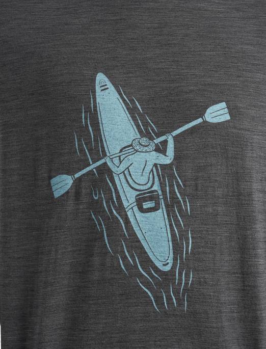 Icebreaker Mænd merino tech lite ii kortærmede t-shirt padle linjer B00X475 tøj grusstenslyng