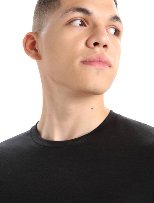 Icebreaker Mænd merino tech lite ii kortærmet t-shirt B00X22 tøj sort