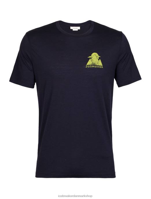 Icebreaker Mænd merino tech lite ii kortærmet t-shirt alp ascension B00X377 tøj midnatsflåde
