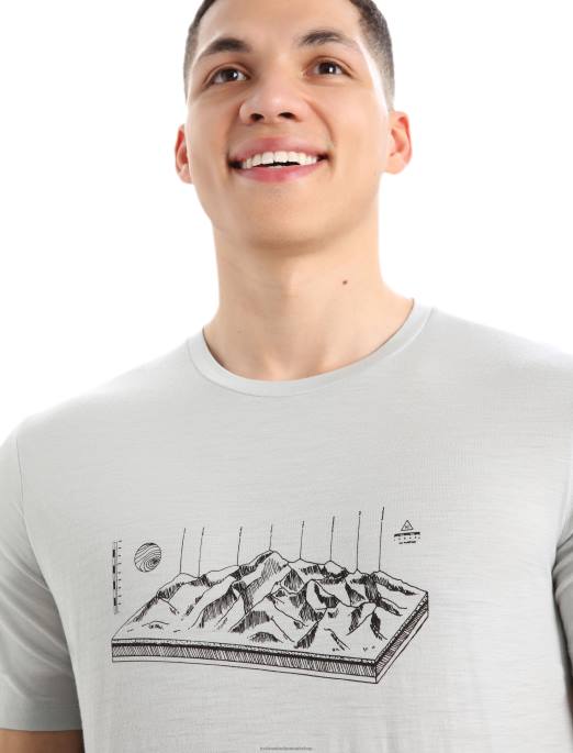 Icebreaker Mænd merino tech lite ii kortærmet t-shirt alps 3d B00X432 tøj æter