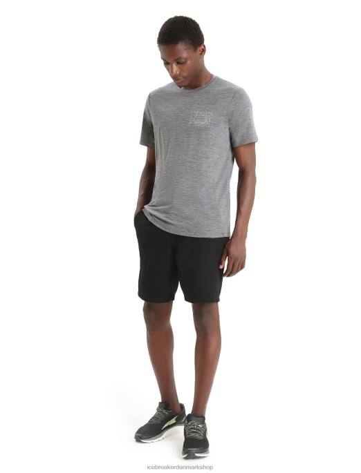 Icebreaker Mænd merino tech lite ii kortærmet t-shirt bjerg solnedgang B00X83 tøj grusstenslyng