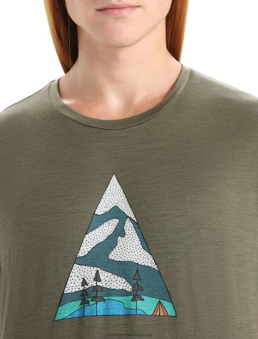 Icebreaker Mænd merino tech lite ii kortærmet t-shirt campingplads B00X74 tøj loden
