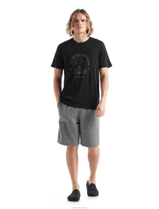 Icebreaker Mænd merino tech lite ii kortærmet t-shirt canopy camper B00X487 tøj sort