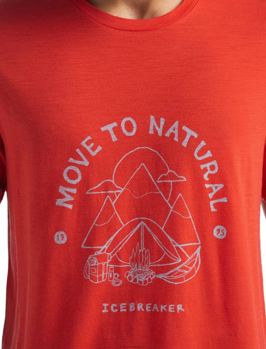 Icebreaker Mænd merino tech lite ii kortærmet t-shirt canopy camper B00X488 tøj lava