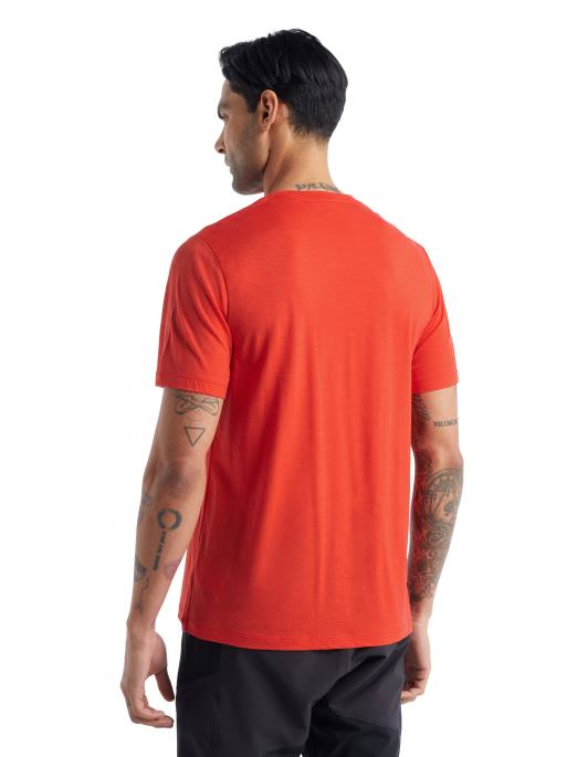 Icebreaker Mænd merino tech lite ii kortærmet t-shirt canopy camper B00X488 tøj lava