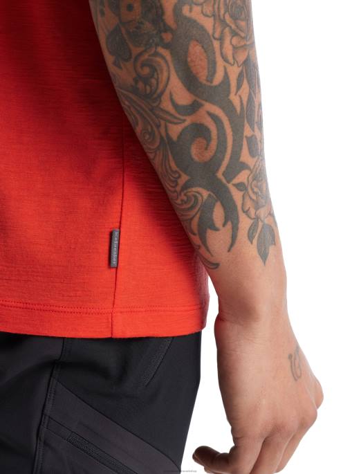 Icebreaker Mænd merino tech lite ii kortærmet t-shirt canopy camper B00X488 tøj lava